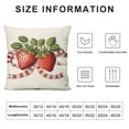 thumbnail image 6 of Nawypu  Rustic Sweet Summer Time Watercolor Strawberry Gnome&nbsp;Throw Pillow Cover Pillowcase Decor, Fruit Seasonal Summer Farmhouse Sofa Bed Bedroom Home Decoration 2pc, 6 of 6
