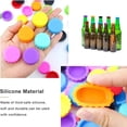 thumbnail image 2 of 6/1218Pcs/Set Silicone Beer Bottle Cap Preservative Cover Bottle Cover Vinegar Soy Corktail Lid Wine Stopper Eco Friendly Products, 2 of 6