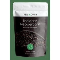Viva Doria Malabar Black Peppercorns, Whole Black Pepper, Black Peppercorn For Grinder Refills, 12 Ounces