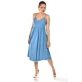 thumbnail image 5 of Vestido denim con detalle deshilachado Roman Fashion /Juvenil, 30736 (Mezclilla tono medio) azul G, 5 of 5
