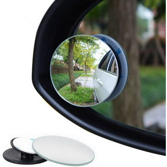 shiyou-2 Pcs Blind Spot Mirrors, 360°Rotate Side Mirror Blindspot Round HD Glass Car Mirrors Adjustable Stick-on Convex Side View Spot Mirror for Universal Car