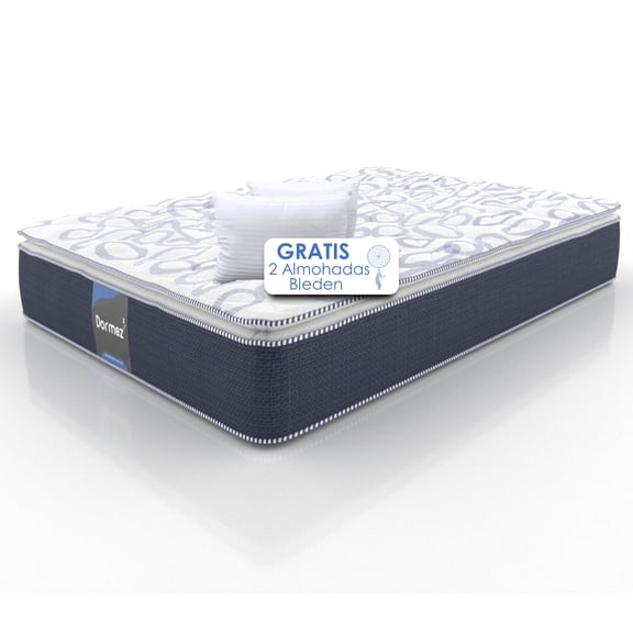 Dormez | Colchón Hipoalergénico Individual + 2 Almohadas Antiácaros