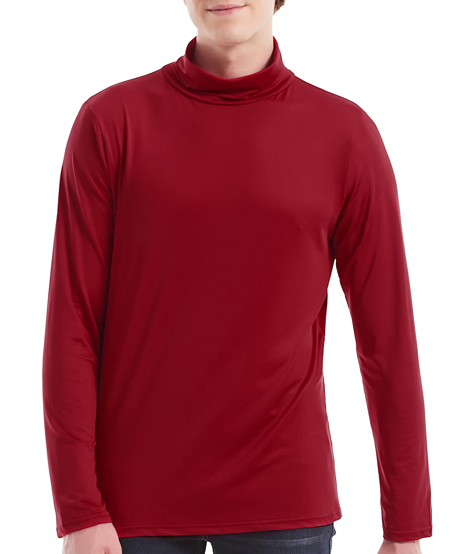 SCODI Mens Casual TShirts Mock Turtleneck Undershirts Thermal