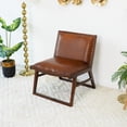 thumbnail image 5 of Miekor Furniture Everett Tan Leather Lounge Chair 52039, 5 of 7