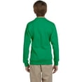 thumbnail image 3 of Hanes ComfortBlend EcoSmart Boy`s Crewneck Sweatshirt, XS, Kelly Green, 3 of 4