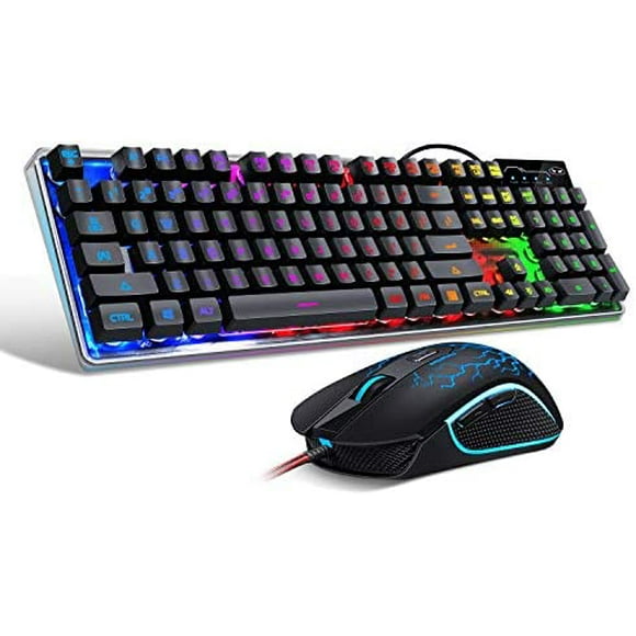 Teclado Gamer MageeGee K1 Iluminación LED 104 Teclas -Negro