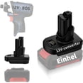 thumbnail image 1 of Adaptador de Batería para Herramientas Eléctricas Bosch de 12 V, Convertidor Adaptador de Batería Compatible con Batería de Iones de Litio Einhell de 18 V Que Se Convierte en Batería Bosch de 12 V, 1 of 10
