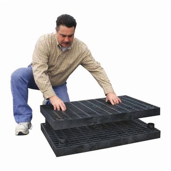 Add-A-Level Work Platform Base, Stackable, Plastic, 2-7/8 In H A9624B