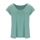thumbnail image 4 of Fiudx Ropa de Mujer Blusas de Manga Casquillo de Color Sólido para Mujer Camisetas Sin Mangas Básicas de Ajuste Holgado Informal, 4 of 7