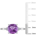 thumbnail image 2 of Everly Women's Amethyst 10k White Gold Ring, 2 of 7