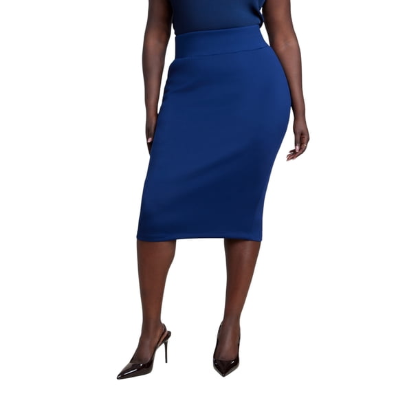 ELOQUII Women's Plus Size Neoprene Pencil Skirt