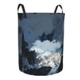 thumbnail image 3 of YFYANG Waterproof Laundry Hamper, Full Moon Night Rider Laundry Basket Oxford Fabric with Handle Foldable, M, 3 of 8