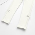 thumbnail image 5 of NAISIBABY Girls Leggings, Stretchy Elastic Waist Bow Lace Cotton Soft Tight Pants White 9T, 5 of 5