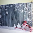 thumbnail image 4 of Fondos de fotografía con muñeco de nieve y tablero de madera para decoración de fiesta navideña, fondo fotográfico para niños XT-5899 (150 x 220 cm horizontal), 4 of 6