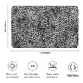 thumbnail image 3 of Black and Tan Leopard Print Bathroom Rugs Mat,Non Slip Microfiber Bathroom Rug,Rubber Backing,Soft Bathroom Mats for Bathroom Floor,Tub and Shower,17x27in(43x68cm), 3 of 5