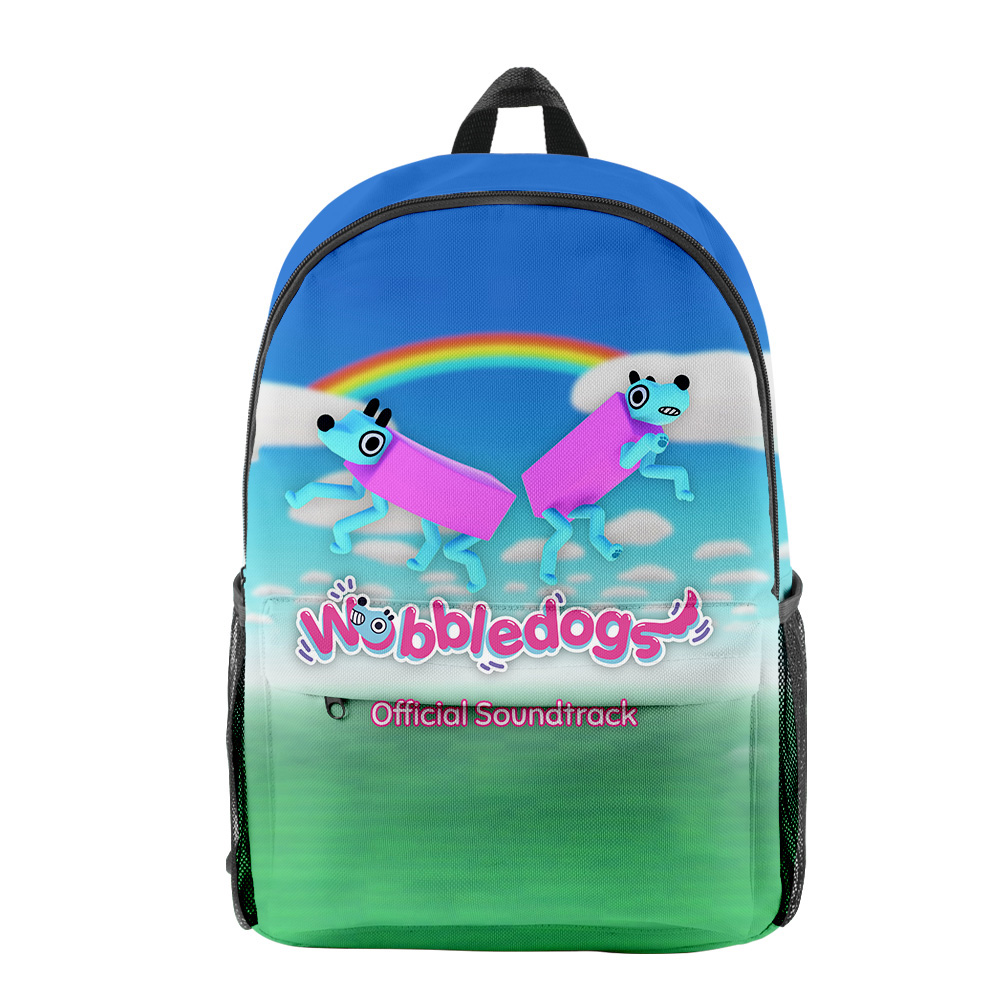 Wobbledogs Backpack Funny Rucksack Men Women School Bag Fashion Zipper