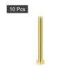 thumbnail image 3 of Unique Bargains Brass Hex Bolts, M4x40mm 10 Pack Fully Thread Grade 4.8 Machine Screws, 3 of 4