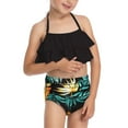 thumbnail image 3 of GYRATEDREAM Daughter Mommy Matching Two Pieces Bikini Set Ruffle Bathing Suit Floral Halter Swimsuit, 3 of 8