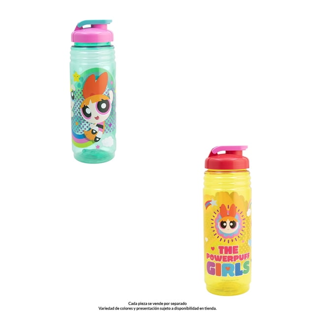 Botella Prichos con Tapa de Rosca y Tapón Chicas Superpoderosas 800 ml Varios Diseños 1 Pieza