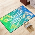 thumbnail image 4 of Bathroom Rug Non-Slip Mat, Super Soft Absorbent Bath Mat - Rainbow Graffiti Gamer Zone Flannel Non-Slip Floor Mat, 36"x24", 4 of 8