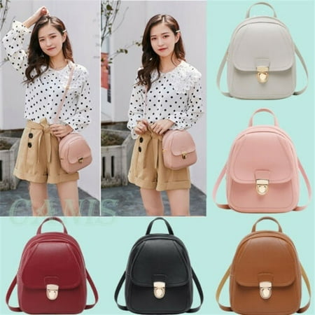 Uk Women Girls Mini Faux Leather Backpack Rucksack School Bag Travel Handbag New Canada - Brown Leather Backpack Womens Uk Uk Women Girls Mini Faux Leather Backpack Rucksack School Bag Travel Handbag New Canada - Brown Leather Backpack Womens Uk