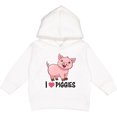 thumbnail image 2 of Inktastic I Love Piggies Cute Pig Toddler Hoodie, 2 of 4