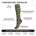 thumbnail image 3 of Lsque Camouflag Pattern Sport Compression Socks for Men & Women 15-20 mmHg Knee High Nurse Pregnant Running Medical and Travel Athletic, 3 of 6