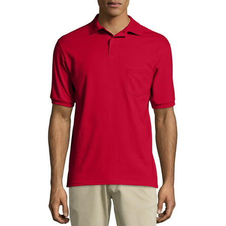 Hanes Big men's ecosmart short sleeve jersey polo shirt with
