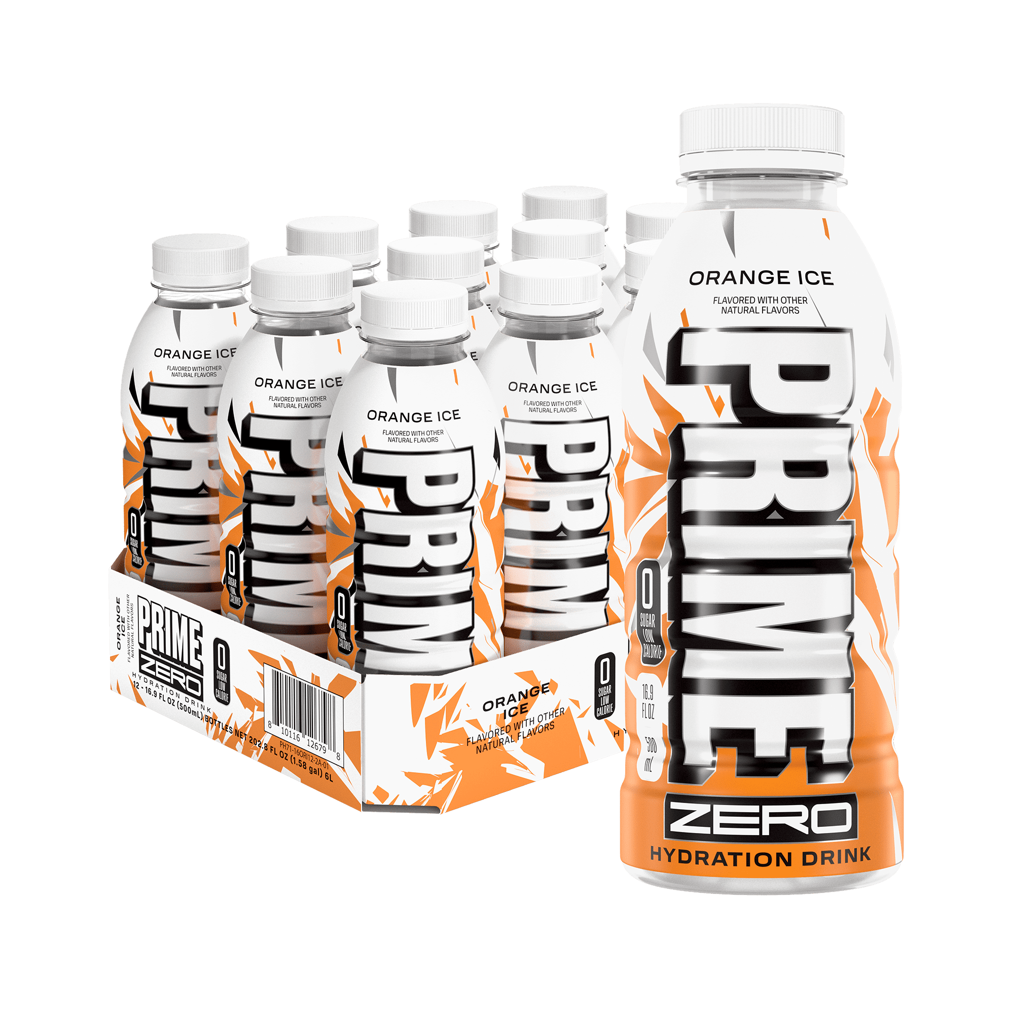 Free Shipping! Prime Hydration Sports Drink Ice Pop 16.9 fl oz 12