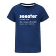 thumbnail image 3 of TZEWGL Summer Short Sleeve Letter Printed Tunic Tees For Child Clothes For Baby size 5-6T, 3 of 4