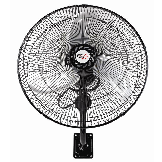 Ventilador de Pared Mytek 3196 18' 3 Vel Oscilatorio Negro