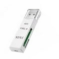 thumbnail image 1 of High-Speed 2IN1 Micro SD TF Card Reader Adapter - Fast File Transfer for Phones & Cameras - Black/White, 1 of 8