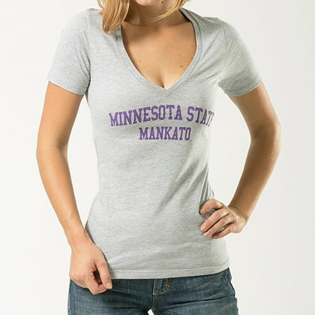 Mankato Minnesota State University, Medium, NCCAA, Game Day Womens Tee T-shirt, W Republic, Heather (Best Minnesota State Parks)
