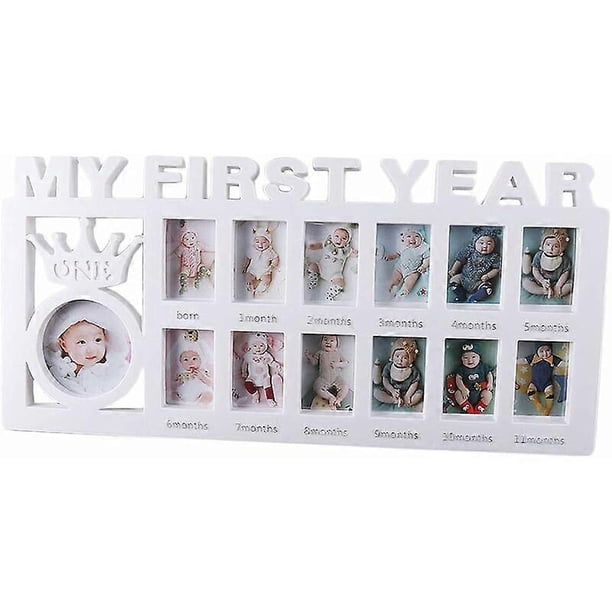 12 Month Baby Photo Frame My First Year Multi Photo Baby Picture Frame 13 Photo Collage Baby Photo Frame