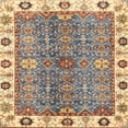 thumbnail image 1 of Ahgly Company Indoor Square Abstract Chestnut Brown Oriental Area Rugs, 7' Square, 1 of 6