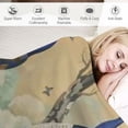 thumbnail image 3 of Pratyus Peacocks Tropical Setting Flowers Print Throw Blanket All Seasons Lightweight Soft Blanket Kids Boys Gift Cozy Hand Feel 60x80in, 3 of 6