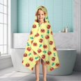 thumbnail image 6 of Halloween Cute Pumpkin Faces Hooded Bath Towel，50"x30" for Ages 3 To 12 Kids, Quick Dry Lightweight Soft Microfiber Hood Beach Towel Cover Up for Kids, 6 of 7