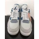 thumbnail image 2 of Ni - ke Size 11 Mens Ni - ke Air Jordan 4 Retro Sneakers Military Blue 2024 FV5029-141, 2 of 5
