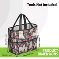 thumbnail image 3 of Garden Tool Bag,Shih Tzu Dog and Flower Floral Garden Tool Organizer,Garden Gifts,Waterproof Multi-Pocket Garden Tool Storage 11.8x5.5x11.4 Inch(Tools NOT Included), 3 of 6
