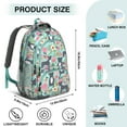 thumbnail image 5 of Cute Pitbull Terriers Dog and Flowers Backpack for School,Cute School Bag,Schoolbag with Adjustable Shoulder Straps & Padded Back,16.9 Inch, 5 of 5