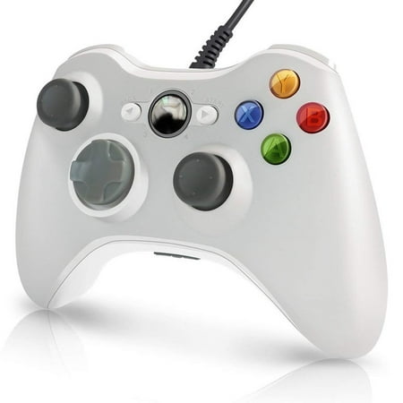 LESHP Game Controller Gamepad USB Wired Shoulders Buttons Improved Ergonomic Design Joypad Gamepad Controller For Microsoft Xbox & Slim 360 PC Windows 7