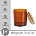 thumbnail image 4 of Pavelle Glass Candle Jars with Bamboo Lids for Candle Making, Candles Storage & More, 4 of 7