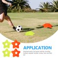thumbnail image 4 of 4 Pcs Marqueurs de Sport Réutilisables pour Entraînement de Football Plat en Forme d'Étoile Plateau Marqueur pour Intérieur Extérieur (Jaune, Vert), 4 of 8