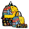 thumbnail image 1 of Mochila De Pokemon para estudiantes, bolsa de aislamiento con bolsillo con cordón, estuche escolar para lápices, regalo para el Día de los niños, papelería de estudio, 1 of 4