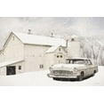 thumbnail image 2 of Deiter, Lori 24x17 White Modern Wood Framed Museum Art Print Titled - New Yorker in the Snow, 2 of 4
