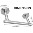 thumbnail image 4 of Toilet Paper Holder,304 Stainless Steel Double Post Pivoting Toilet Tissue Holder,Adjustable Change The Rolls Toilet Tissue Holder for Bathroom,Brushed Silver, 4 of 7