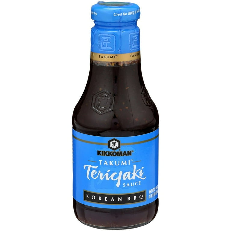 Kikkoman Takumi Teriyaki Sauce Korean BBQ - Case of 6 - 21.25 oz