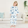 thumbnail image 5 of Fluffy Pajamas Set Fuzzy Winter Warm Pj Sets Pullover Tops and Long Pants Marine Organisms X-Large, 5 of 8