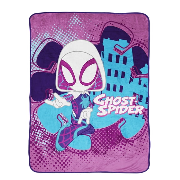 Marvel Spidey & His Amazing Friends Ghost Spider Gwen Silk Touch Throw "46 x 60"