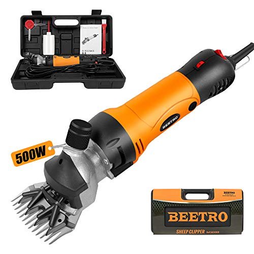 Tijeras eléctricas profesionales para ovejas BEETRO 500W 6 velocidades